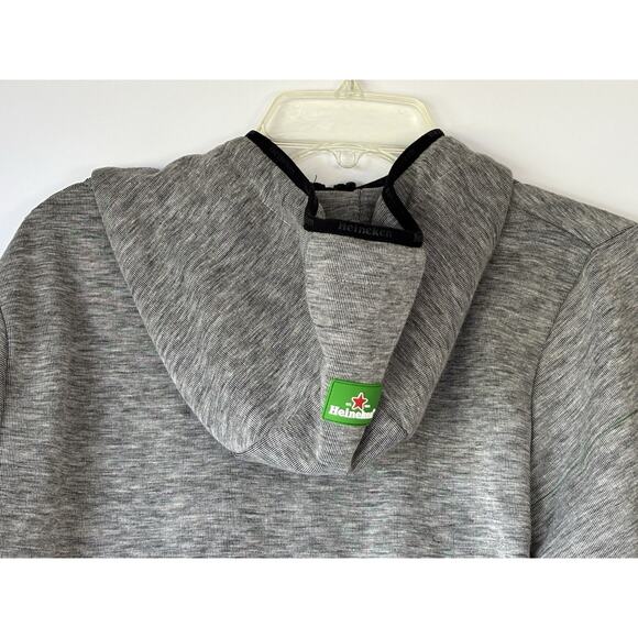 Heineken Official Merchandise Gray Hoodie, Size S, Men’s Casual Jacket - Picture 13 of 16